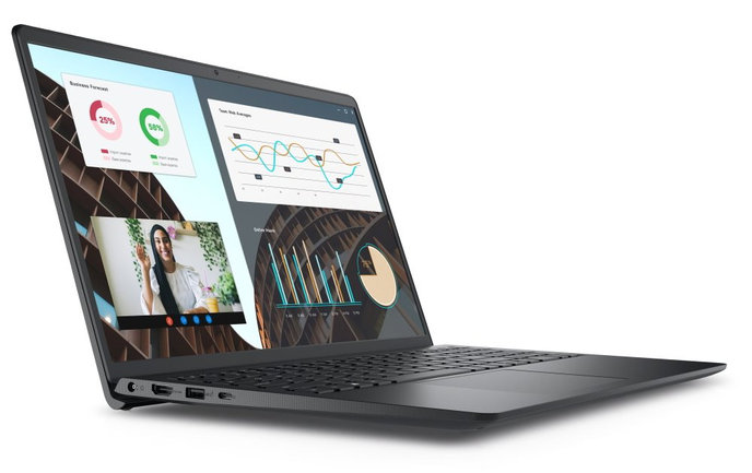 DELL Vostro 15 (3530)/ i3-1305U/ 8GB/ 256GB SSD/ 15.6" FHD/ Intel UHD/ FPR/ podsv.kl./ W11H/ černá/ 3Y PS on-site