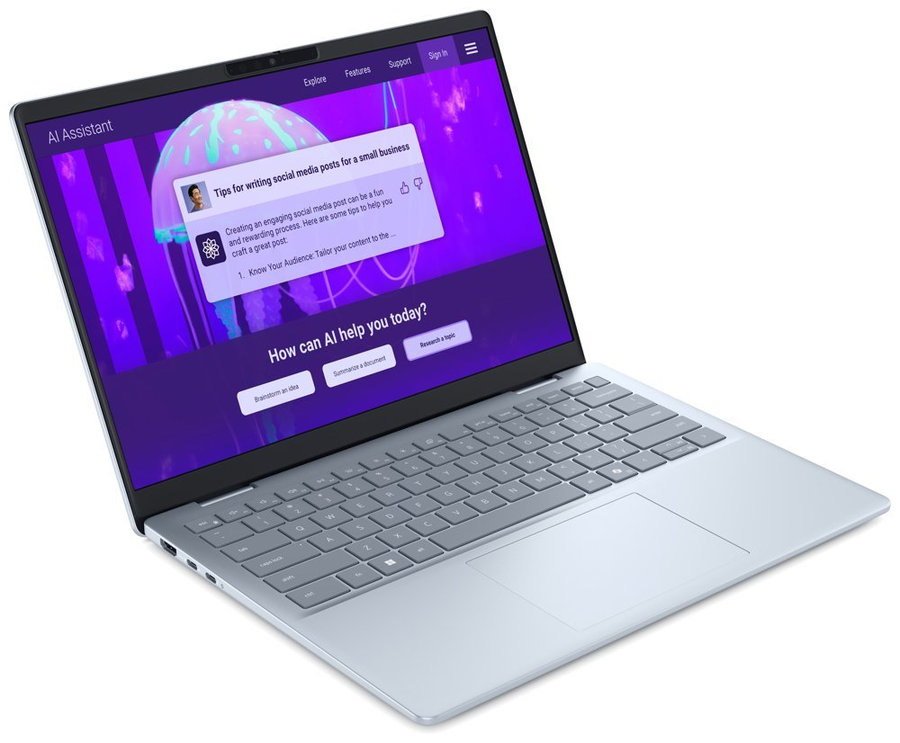 DELL 14 Plus Touch / Core Ultra 7 256V/ 16GB/ 1TB SSD/ 14" FHD+ dotyk/ FPR/ W11Pro/ modrý/ 3Y PS on-site