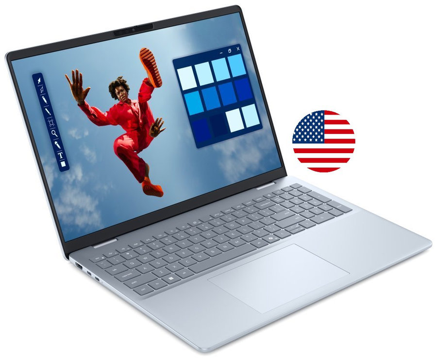 DELL 16 Plus Touch DB16250/ Core Ultra 7 258V/ 32GB/ 1TB SSD/ 16" FHD+ dotykový/ FPR US KB/ W11Pro/ modrý/ 3Y PS NBD on-s.