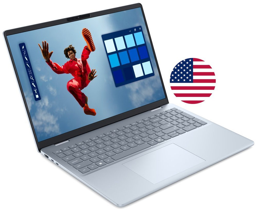 DELL 16 Plus DB16250/ Ultra 9 288V/ 32GB/ 1TB SSD/ 16" 2.5K mini LED dotykový/ FPR/ US KB/ W11Pro/ modrý/ 3Y PS NBD on-site
