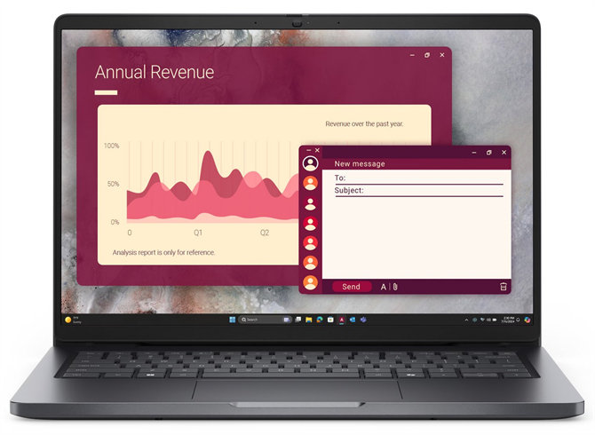 Dell Pro 14 PC14255 R5-220 16GB 512GB SSD 14" FHD+  IR Cam & Mic FgrPr 3 Cell 65W WLAN Backlit Kb W11Pro 3Y ProSpt