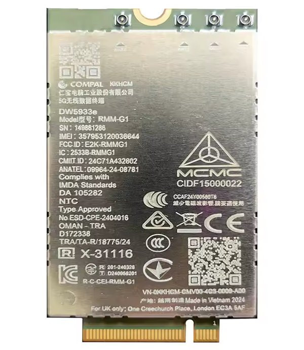 DELL 5G modem/ karta MediaTek T700 (DW5933E) WWAN