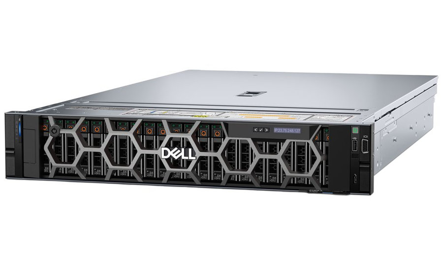 DELL PowerEdge R7625/ 12x 3.5"/ 2x Epyc 9124/ 128GB/ 2x 480GB SSD + 6x 16TB/ H755/ 2x 1100W/ iDRAC 9 Ent./ 3Y PS NBD NBD