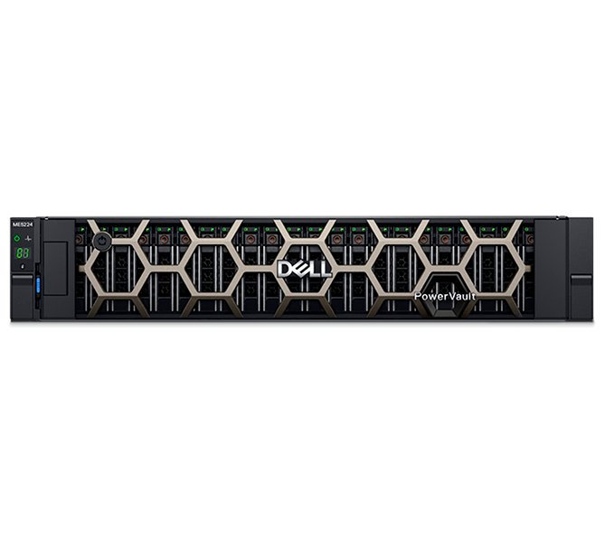 DELL Storage PowerVault ME5224/ SAS/ iSCSI/ FC/ 4x 1.92TB SSD + 4x 2.4TB 10k SAS/ 3Y PS NBD on-site