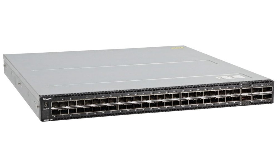 DELL Networking S5248F-ON Switch/ 48x25GbE/ 4x100GbE/ 2x100GbE QAFP/ SONiC/ .3Y PS NBD on-site