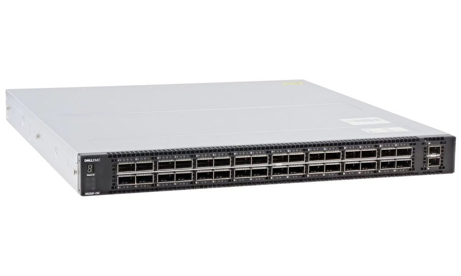 DELL Networking S5232F-ON Switch, 32x 100GbE QSFP28 ports, IO to PSU air, 2x PSU/ OS10/ 3Y PS NBD on-site